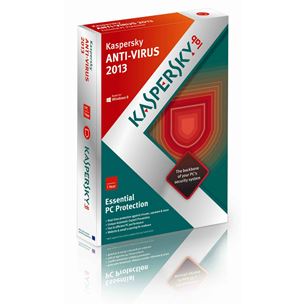 Kaspersky Anti-Virus 2013 for 2 users (renewal)