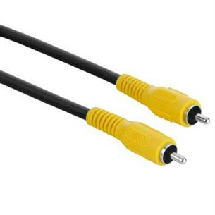 Video cable RCA plug to RCA plug (2 m), Hama