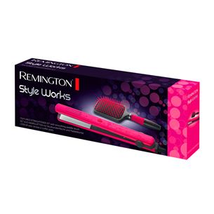 Hair straightener & brush, Remington