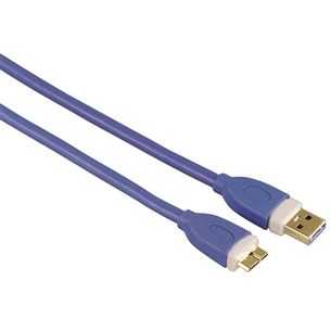 Hama, USB-A 3.0 -> Micro USB 3.0, length 1,8 m, blue - Cable