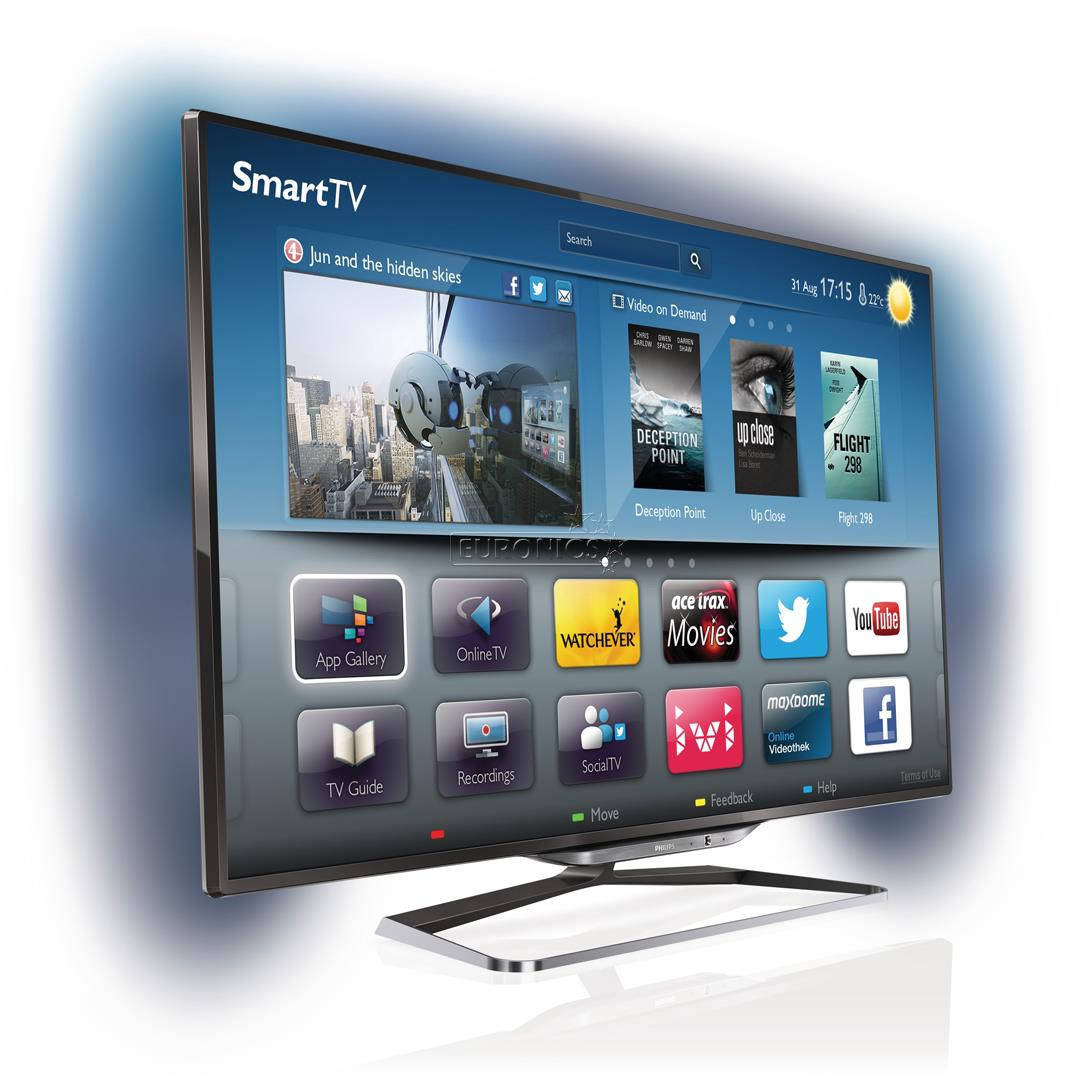 3D 55" Full HD LED LCD-teler, Philips / Smart TV