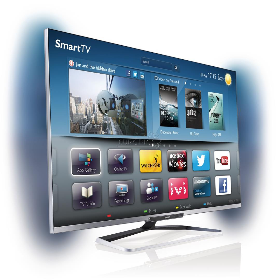 3D 55" Full HD LED LCD-teler, Philips / Smart TV