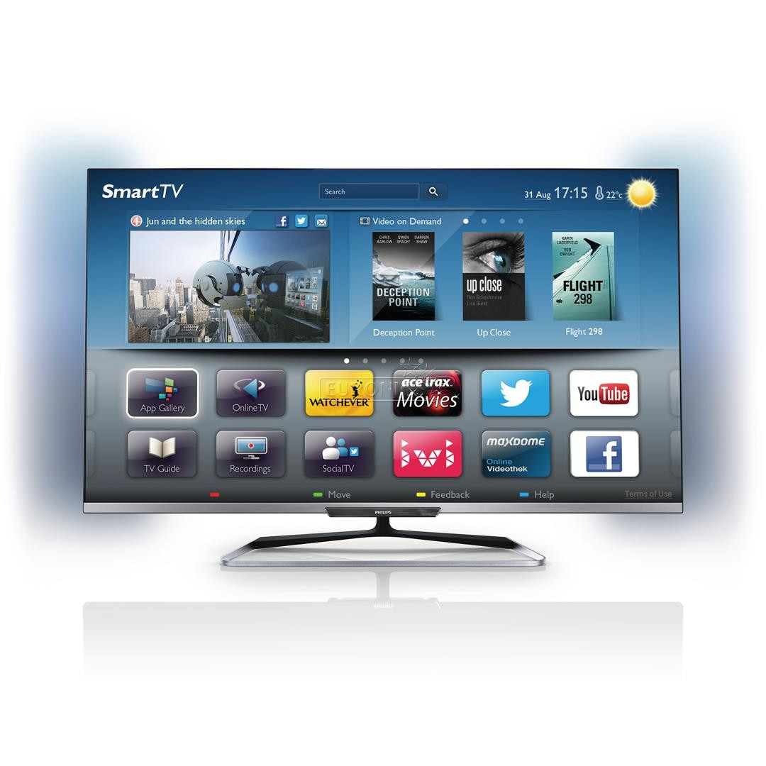 3D 55" Full HD LED LCD-teler, Philips / Smart TV