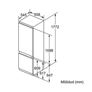 Built-in refrigerator Bosch (178 cm)