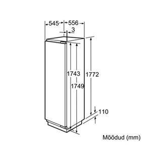 Инт. холодильник, Bosch / высота для встраивания: 178 см