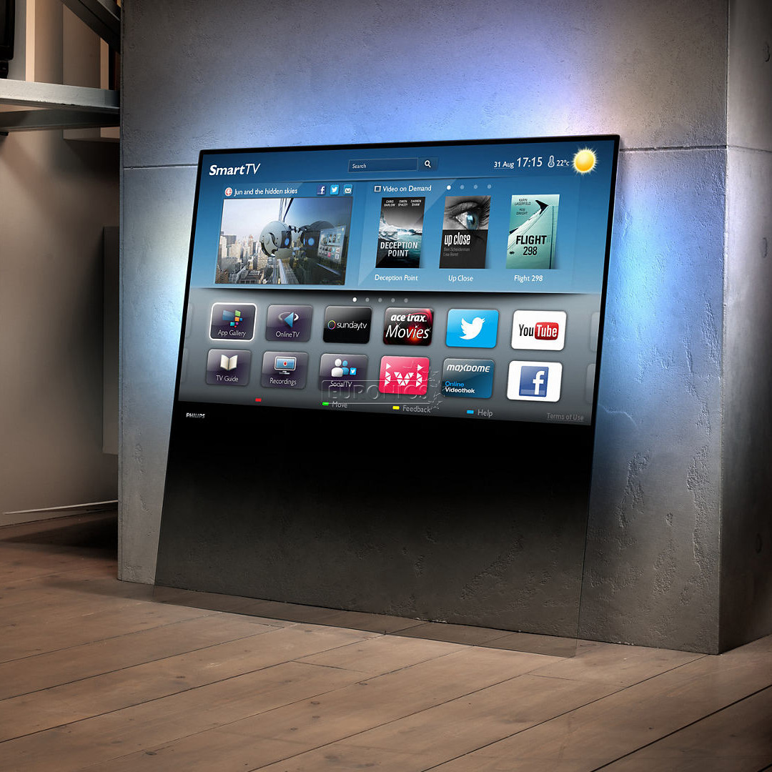 55" 3D max LED Ambilight XL Full HD teler, Philips