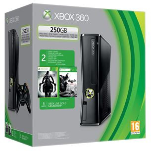 Xbox360 S (250 GB) + Darksiders II + Batman: Arkham City