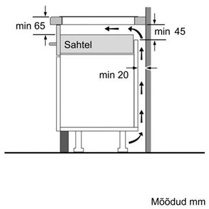Integreeritav induktsioon pliidiplaat, Bosch / kivipinnale