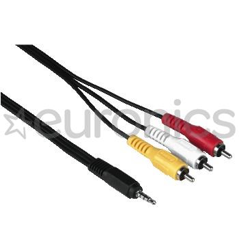 Кабель 3,5 мм -- 3х RCA Hama (1,5 м)