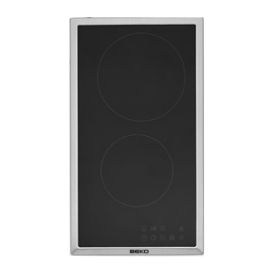 Beko, laius 28,8 cm, terasraamiga, must - Integreeritav keraamiline pliidiplaat HDMC32400TX