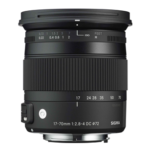 Objektiiv 17-70mm F2.8-4 DC Macro (OS) HSM Nikonile, Sigma