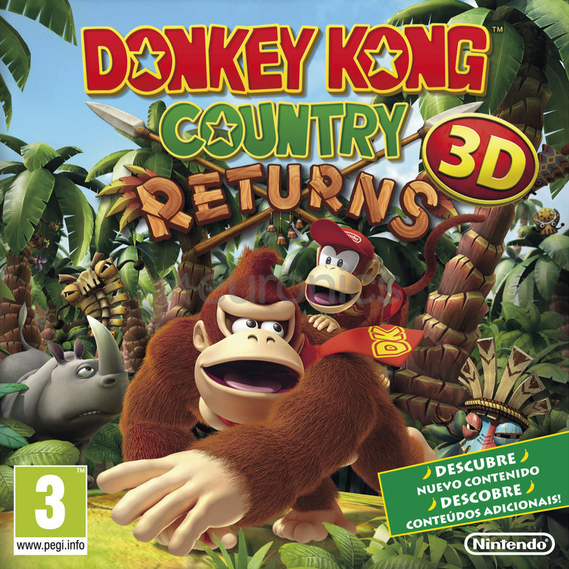 Nintendo 3DS mäng Donkey Kong Country Returns 3D