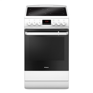 Hansa, 10 programs, 65 L, white - Freestanding Ceramic Cooker