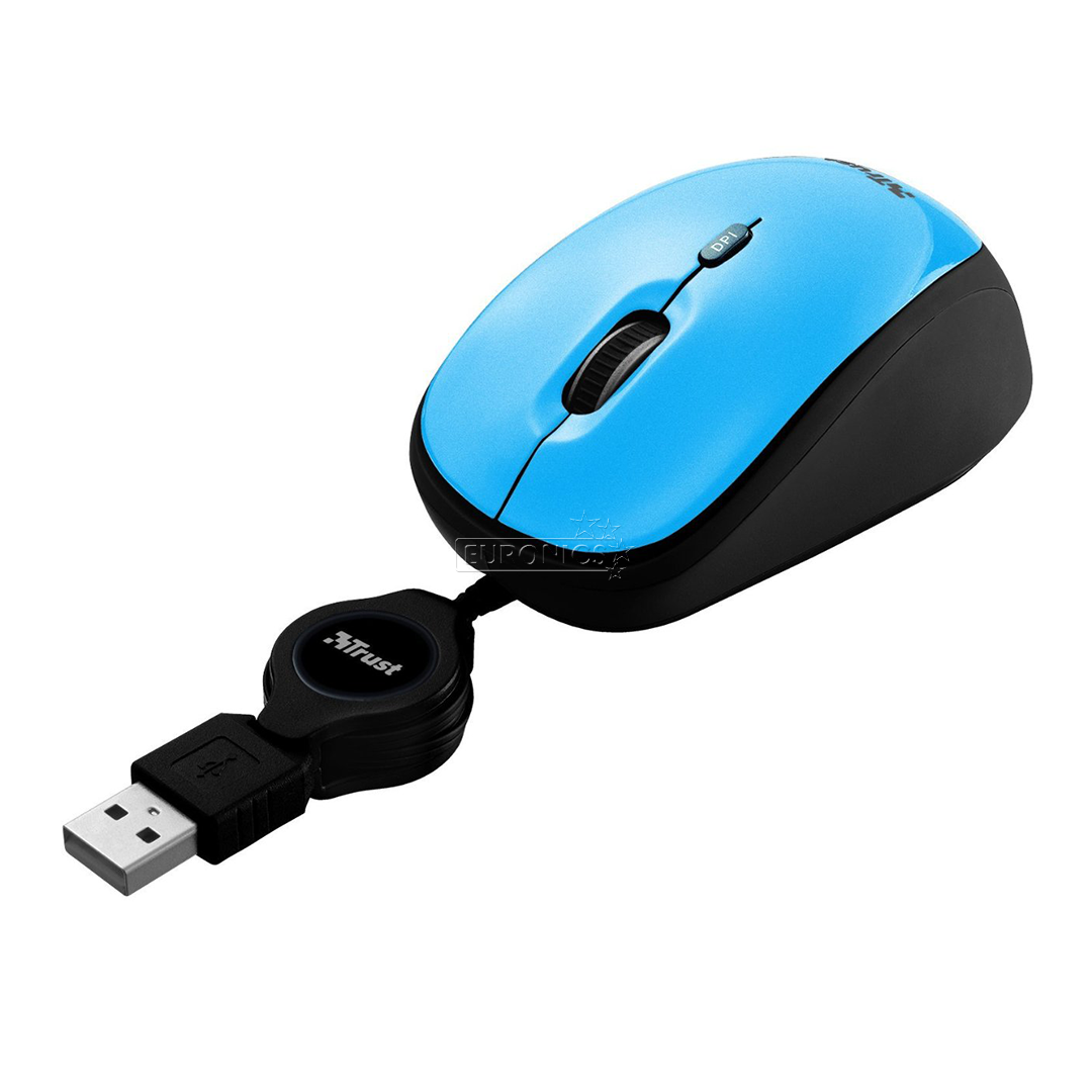 Retractable optical mouse Yvi, Trust