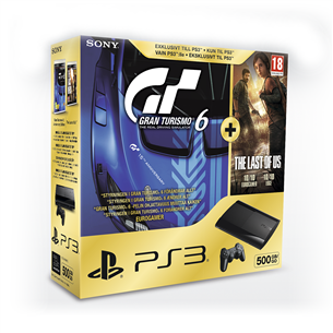 PlayStation 3 Ultra Slim + The Last of Us ja GT 6