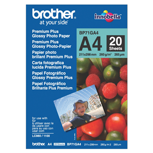 Photo paper Premium Plus Brother A4 (20 pages) BP71GA4