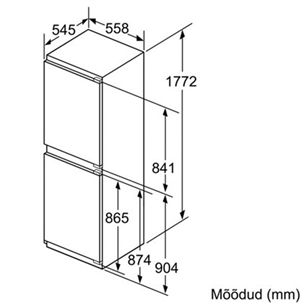 Integreeritav külmik Bosch (178 cm)