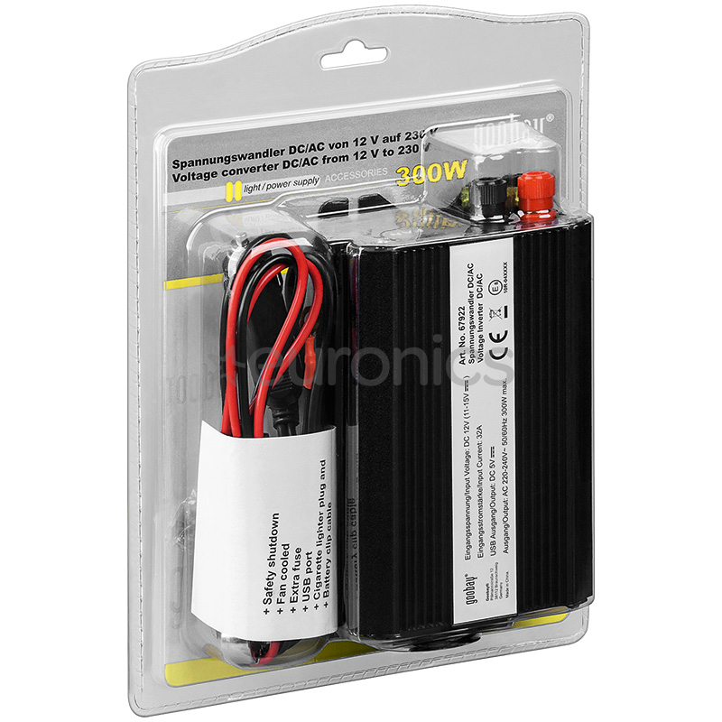 Inverter, Goobay / 12V/230V, 300W