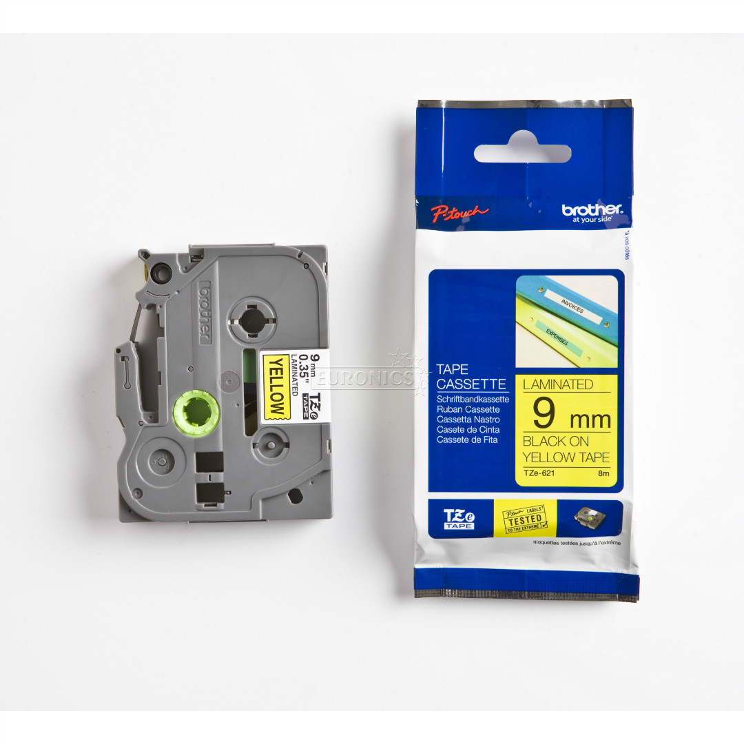 Lint must kiri kollasel taustal 8m x 9mm, Brother