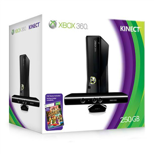 Xbox 360 Slim (250 GB) + Kinect sensor