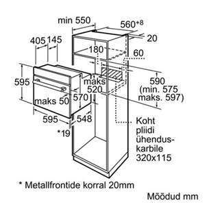 Built-in oven, Siemens / capacity: 65 L