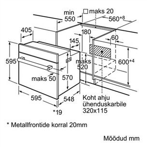 Integreeritav ahi, Siemens / ahju maht: 65 L