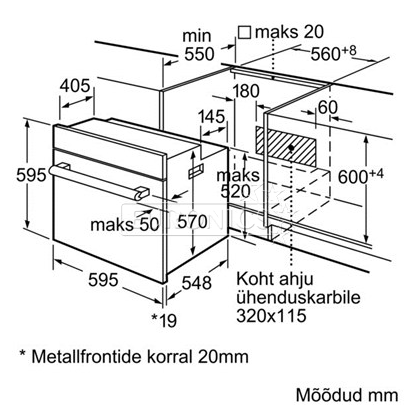 Integreeritav ahi, Siemens / ahju maht: 65 L