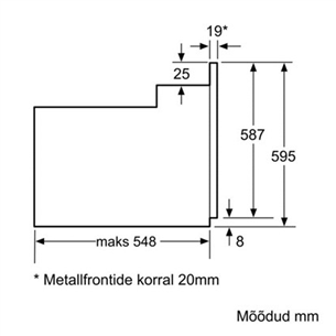 Built-in oven, Siemens / capacity: 65 L