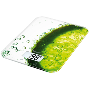 Beurer KS19, up to 5 kg, white/green - Digital kitchen scale