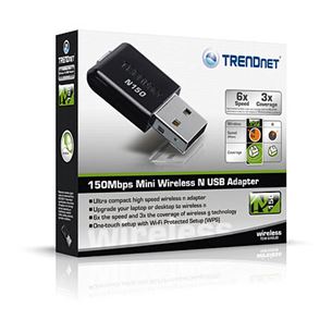 Адаптер Mini Wireless N USB 150 Мбит/с, TRENDnet