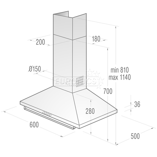 Integreeritav õhupuhasti Classico, Gorenje