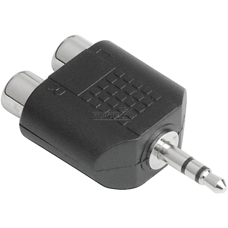 Heliadapter 2x RCA -- 3,5 mm Hama