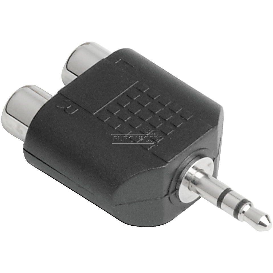Heliadapter 2x RCA -- 3,5 mm Hama