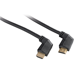 Gold-plated HDMI 1.4 cable 90°, Hama / 3m
