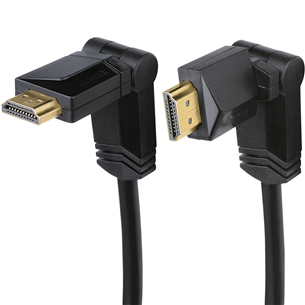 Позолоченный вращающийся кабель HDMI (1.4), Hama / 1,5м