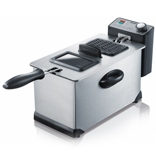 Severin, 2000 W, black/silver - Deep Fryer FR2431