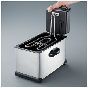 Severin, 2000 Вт, черный/серебристый - Фритюрница