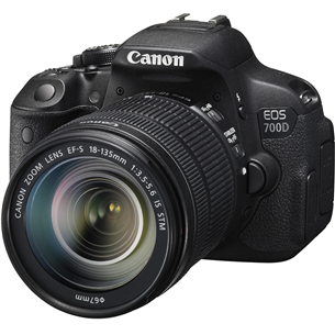 Peegelkaamera EOS 700D + EF-S 18-135mm objektiiv, Canon