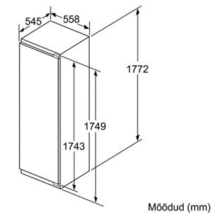 Built-in cooler Bosch / height: 178 cm