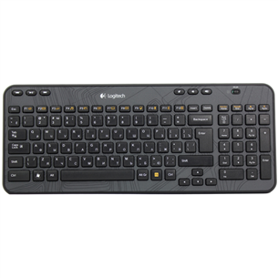 Logitech K360, RUS, must - Juhtmevaba klaviatuur 920-003095