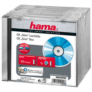 Õhukesed CD-karbid, Hama / 25 tk