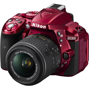 Peegelkaamera D5300 ja 18-55mm objektiiv, Nikon