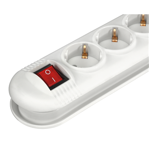 Hama, 1.4 m, 3 sockets, white - Power strip