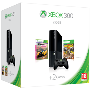 Xbox360 E + Forza Horizon & Borderlands 2 / 250 GB
