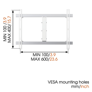 Teleri seinakinnitus Vogel's W52081 (40-65")