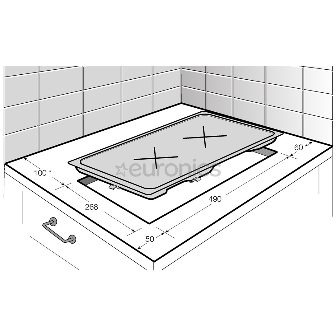 Beko, width 28.8 cm, steel frame, black - Built-in Induction Hob