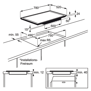 Built-in induction hob, AEG