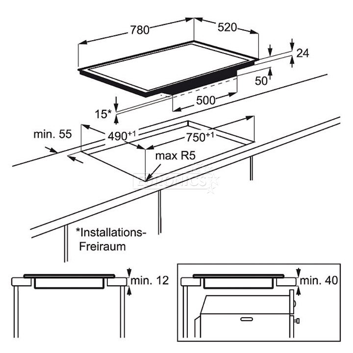Built-in induction hob, AEG