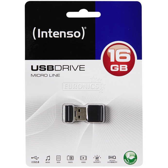 Флеш-накопитель USB 3.0 Intenso Micro Line (16 ГБ)