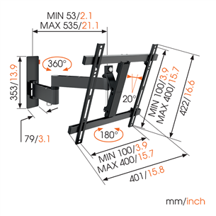 Настенное крепление для телевизора Vogel´s W53070 (32-55")